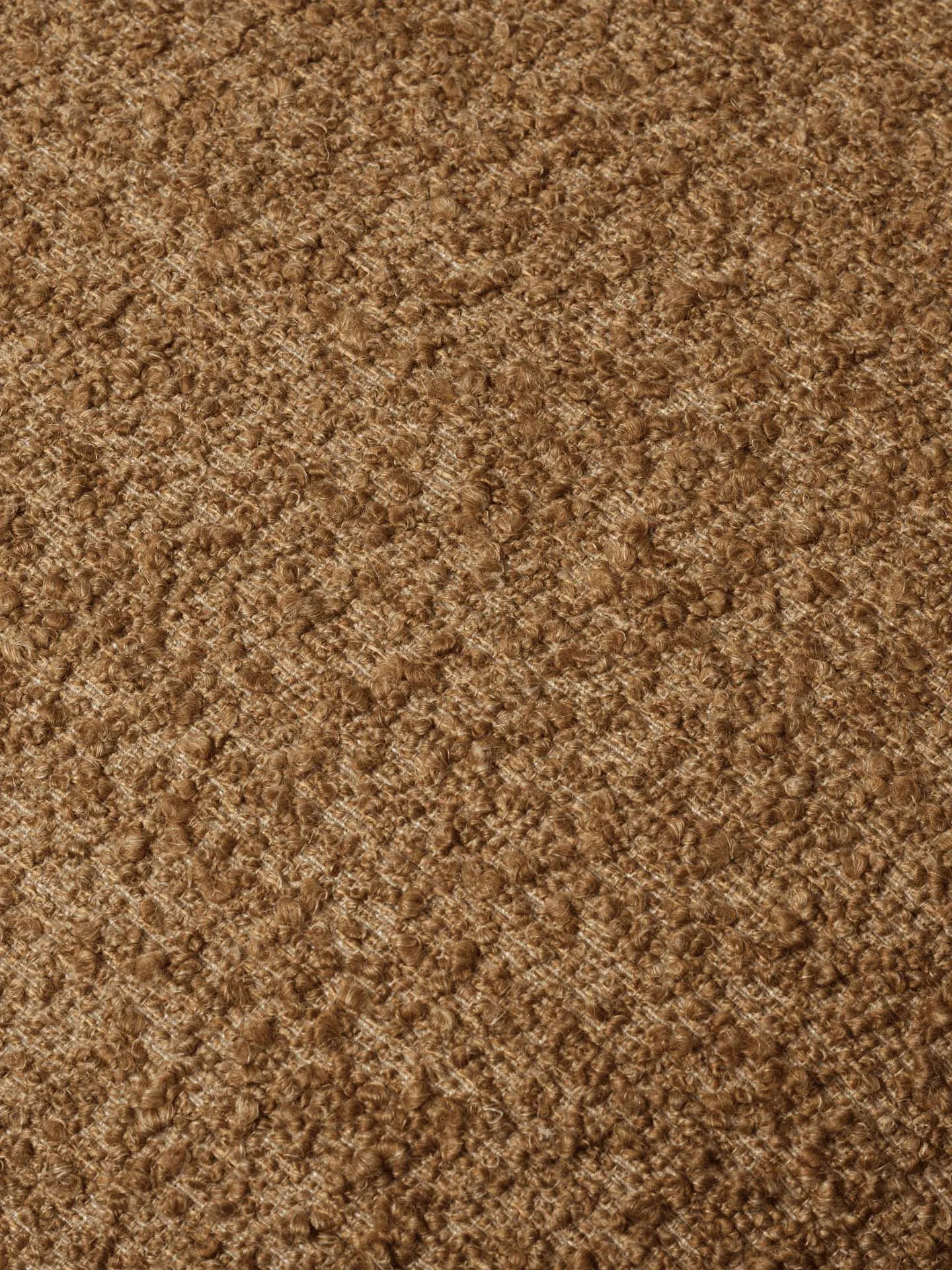Orbo lounge-tuoli, Raw bouclé - Tan Ferm Living