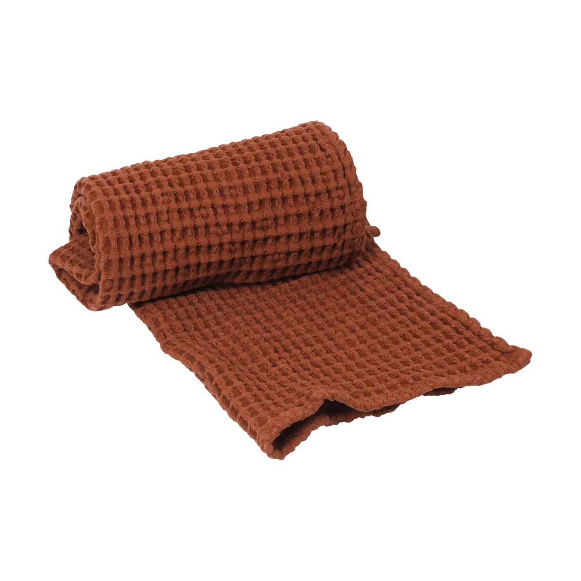 Ferm Living Organic käsipyyhe 50x100 cm Brown Clay