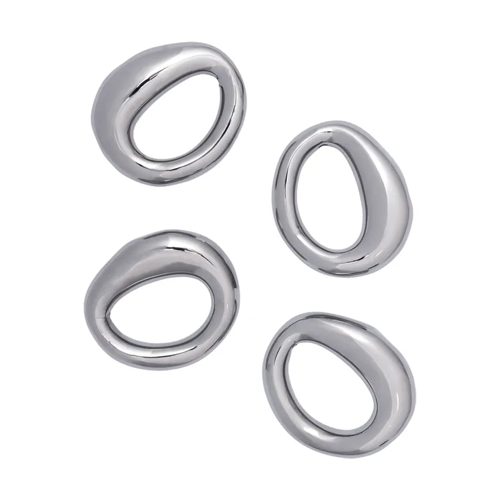 Orrith lautasliinarenkaat 4-pack - Hopea - Ferm Living