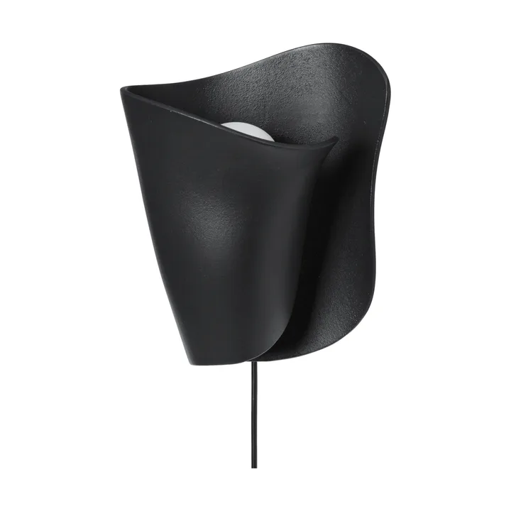 Oyster wall sconce seinälamppu - Black - Ferm Living