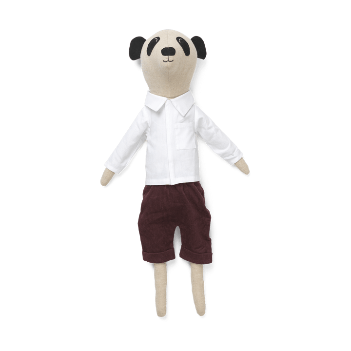 Panda Teddy pehmolelu - Luonnollinen - Ferm Living