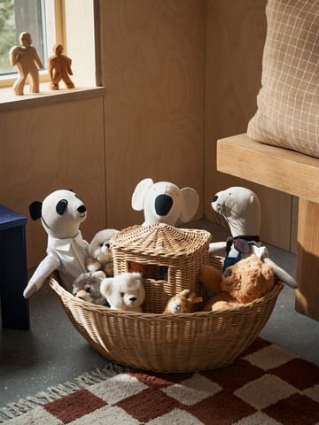 Panda Teddy pehmolelu - Luonnollinen - Ferm Living