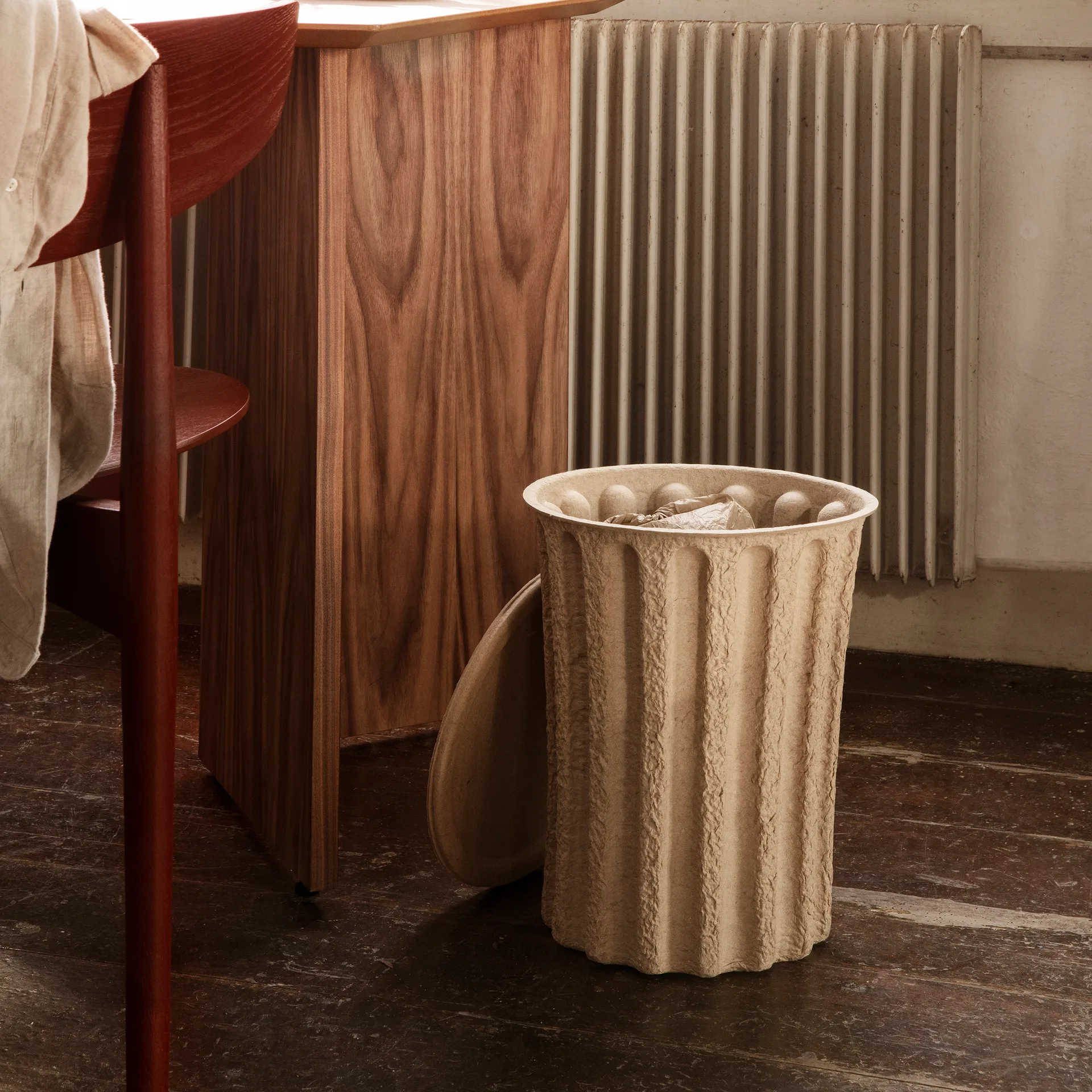 Paper Pulp roskakori, Brown Ferm Living