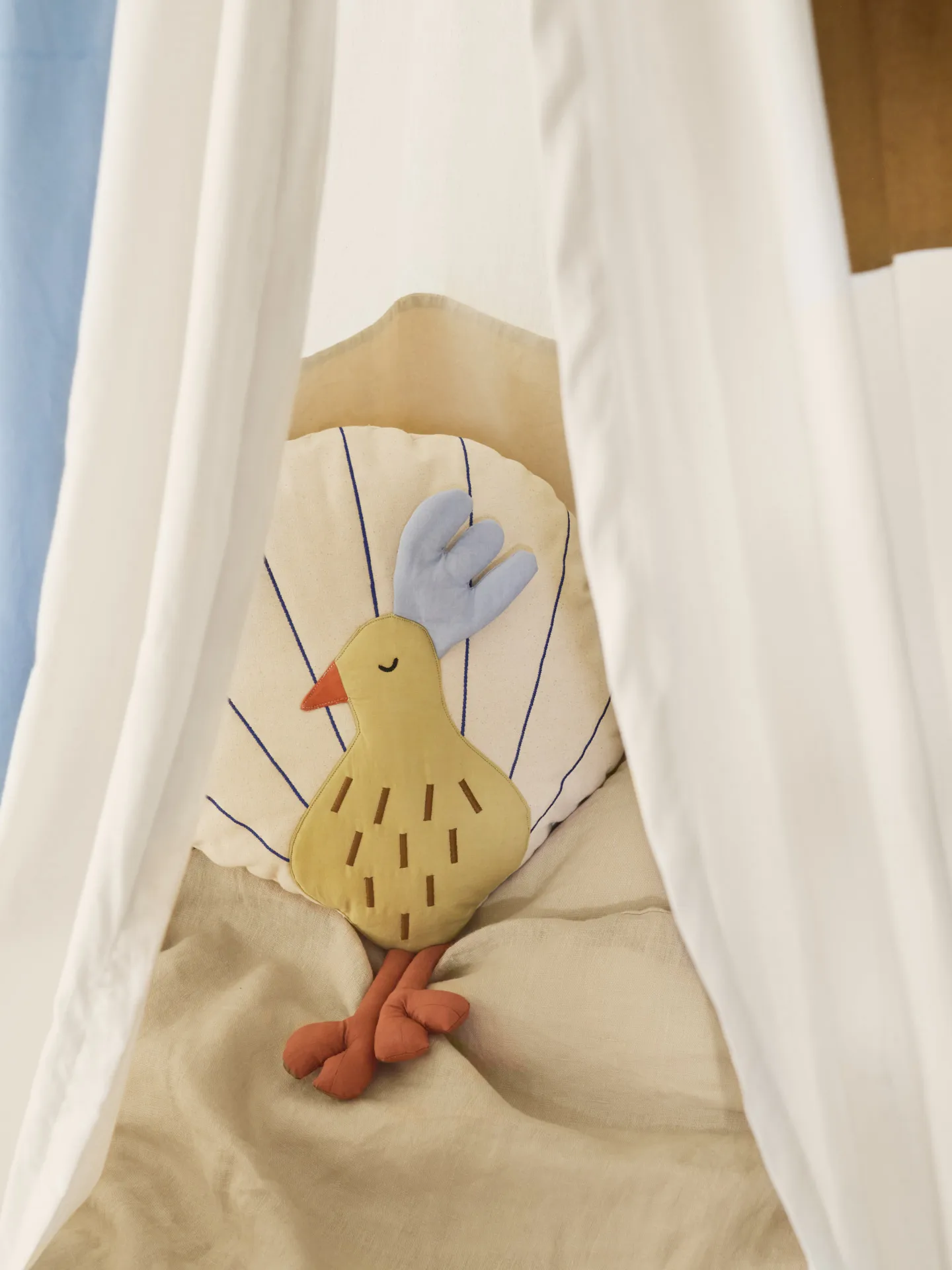 Peacock tyyny, Silver Fern-undyed Ferm Living