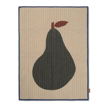 Pear huopa 80x110 cm - Hiekka-tummanvihreä - Ferm Living