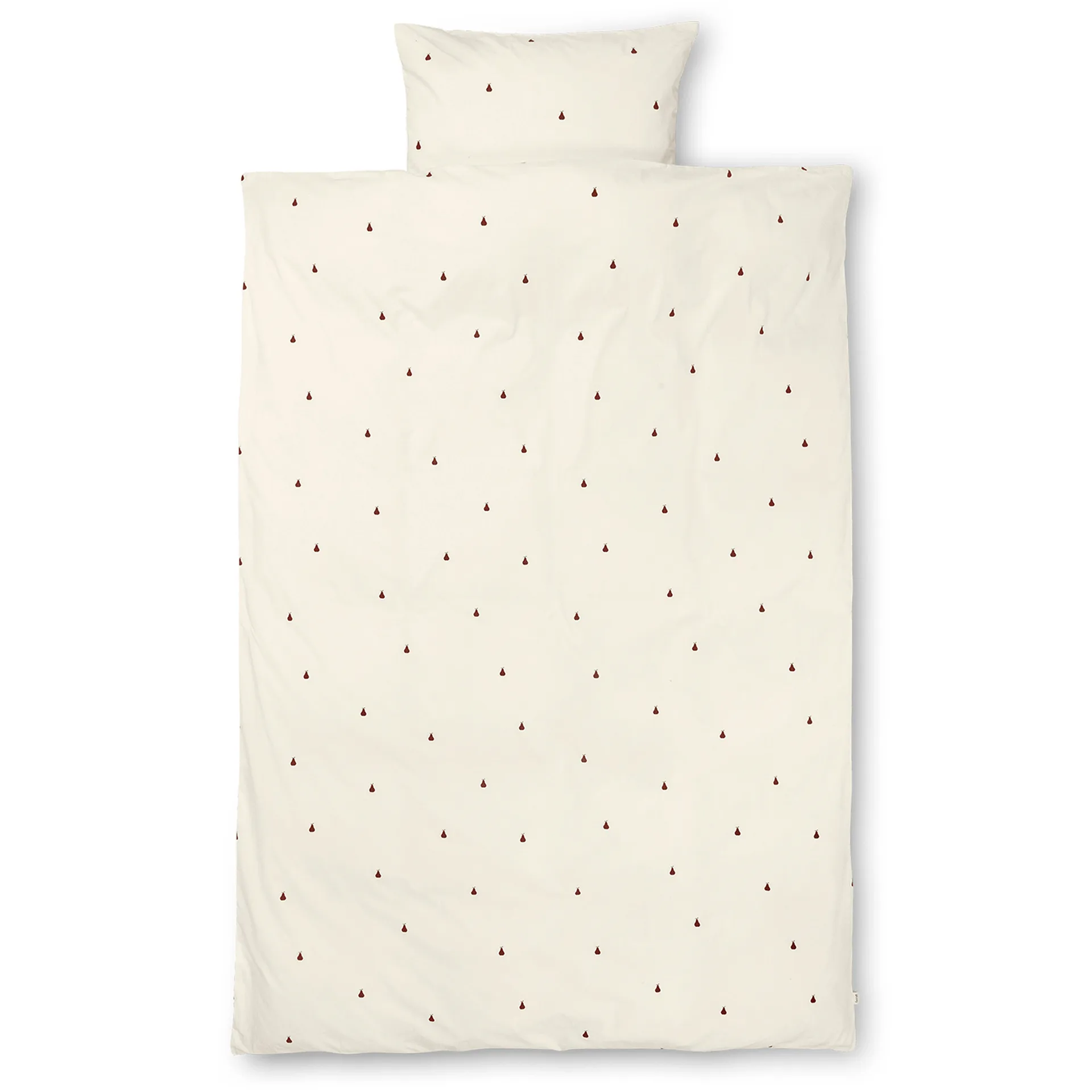 Pear pussilakanasetti 140x200 cm, Off white-cinnamon Ferm Living