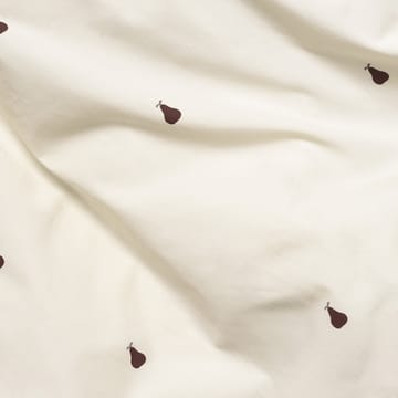 Pear pussilakanasetti 140x200 cm - Off white-cinnamon - ferm LIVING