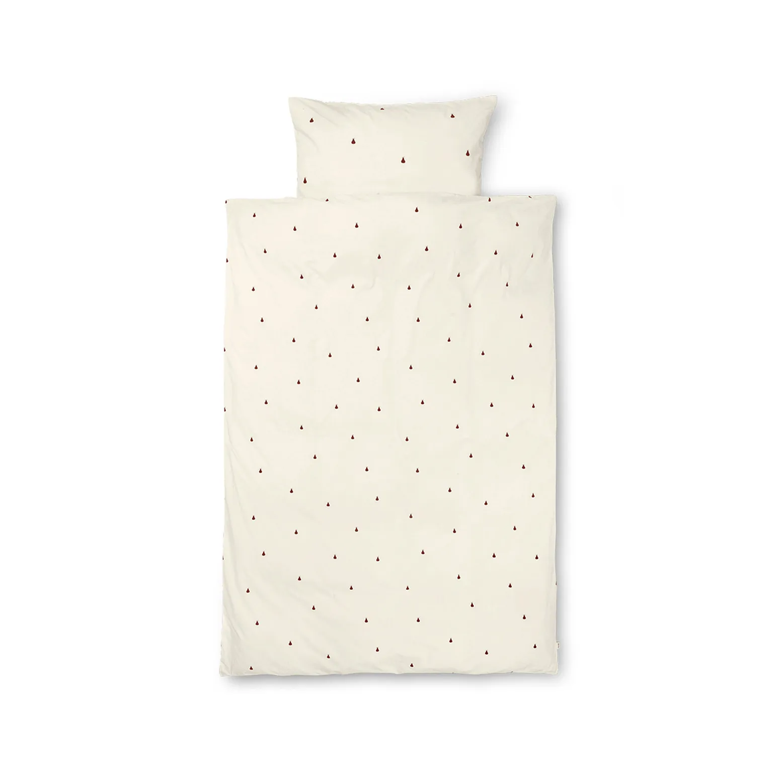 Pear pussilakanasetti 70x100 cm, Off white-cinnamon Ferm Living