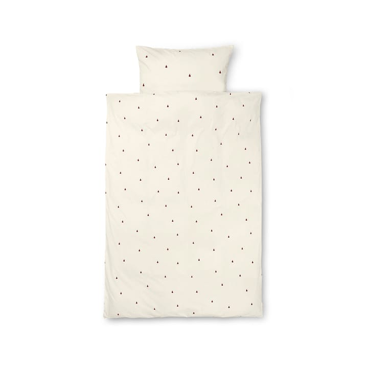 Pear pussilakanasetti 70x100 cm - Off white-cinnamon - Ferm LIVING