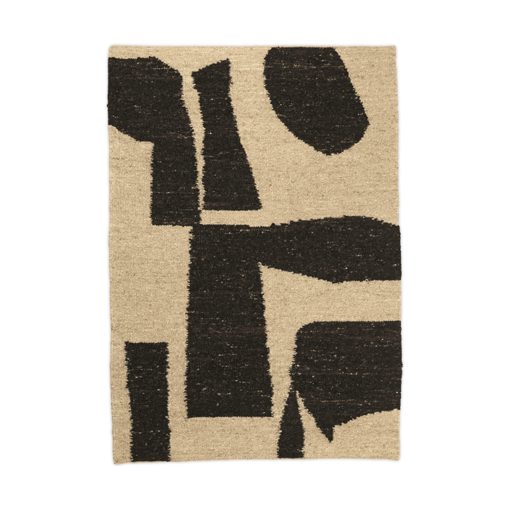 Piece villamatto - Luonnonvalkoinen-kahvi, 140x200 cm - Ferm LIVING