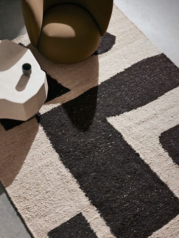 Piece villamatto - Off-white-Kahvi, 200x300 cm - Ferm Living