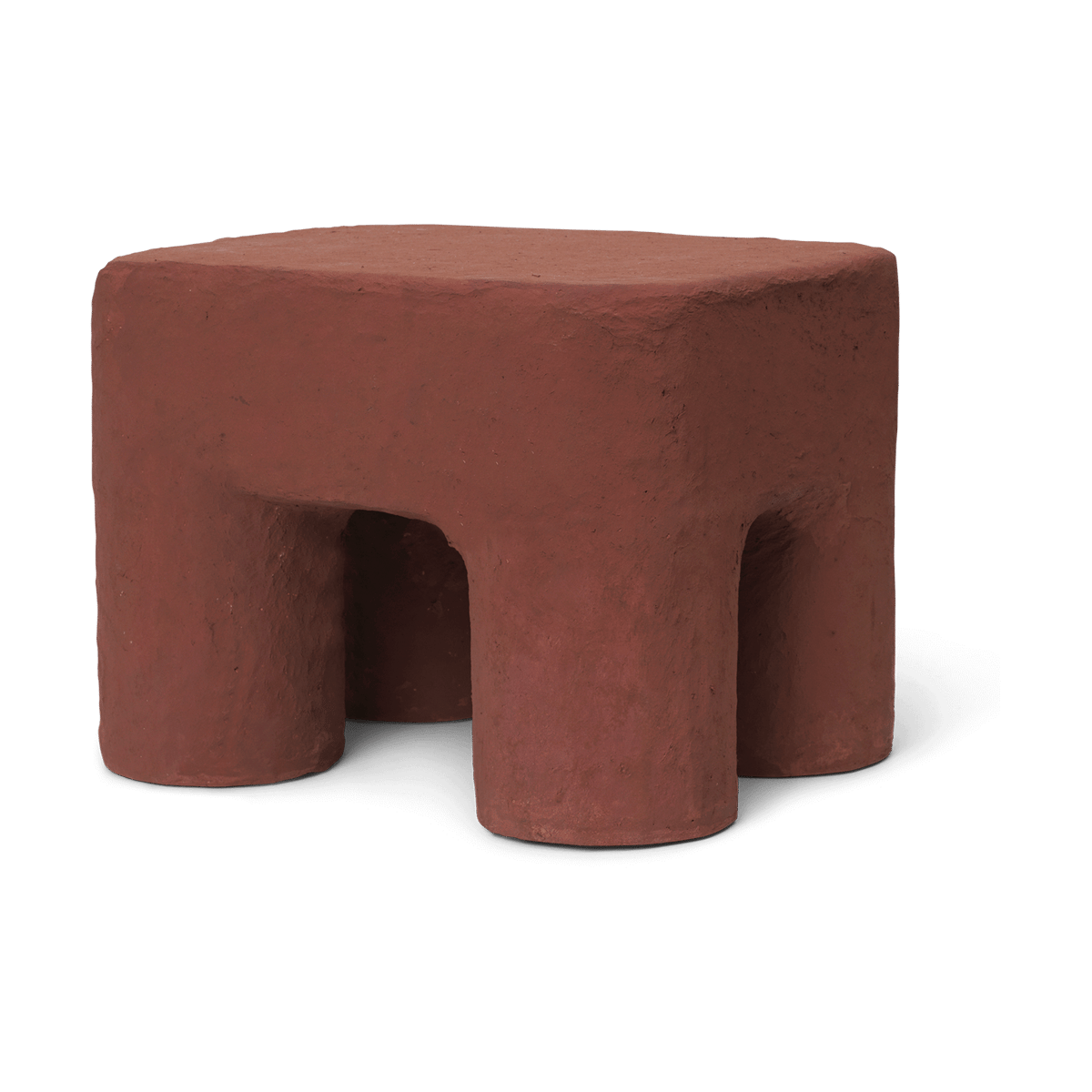 Ferm Living Podo jakkara Red Brown | Skandinaavinen Sisustus | Jakkarat | Punainen