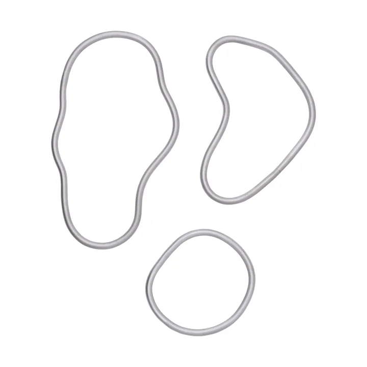 Pond pannunalunen 3 osaa - Alumiini - Ferm Living