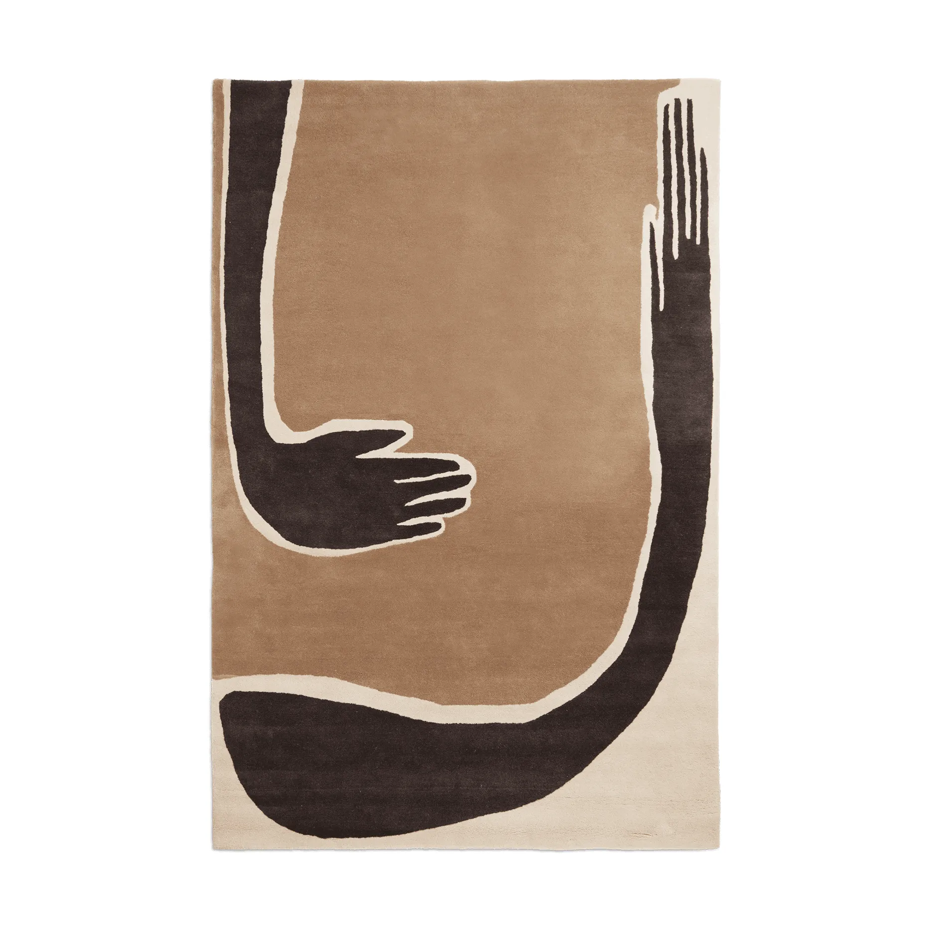 Pose matto, Coffee-off white, 200x300 cm Ferm Living