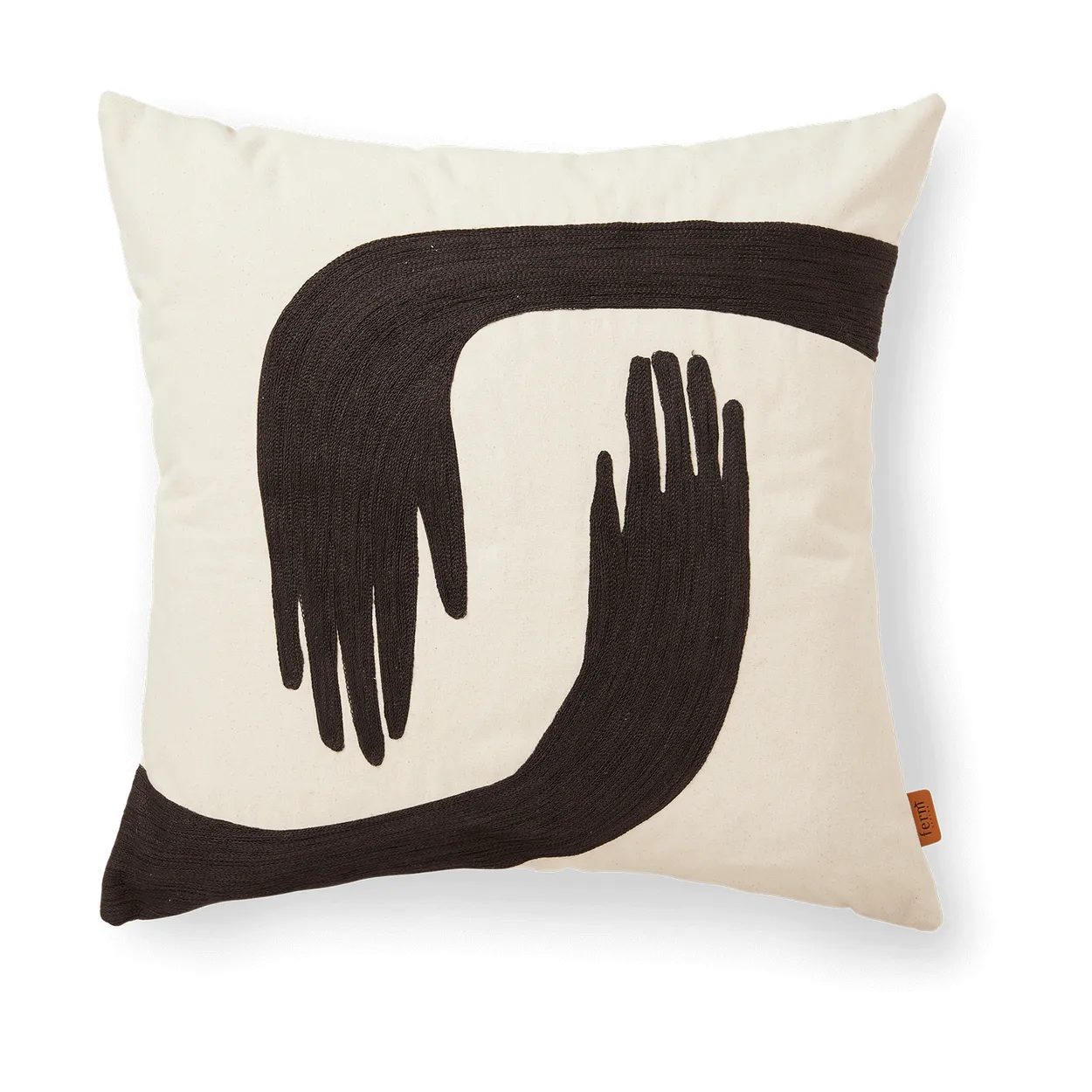 Ferm Living Pose tyyny 50x50 cm Coffee-undyed | Skandinaavinen Sisustus | Tyynyt | Valkoinen