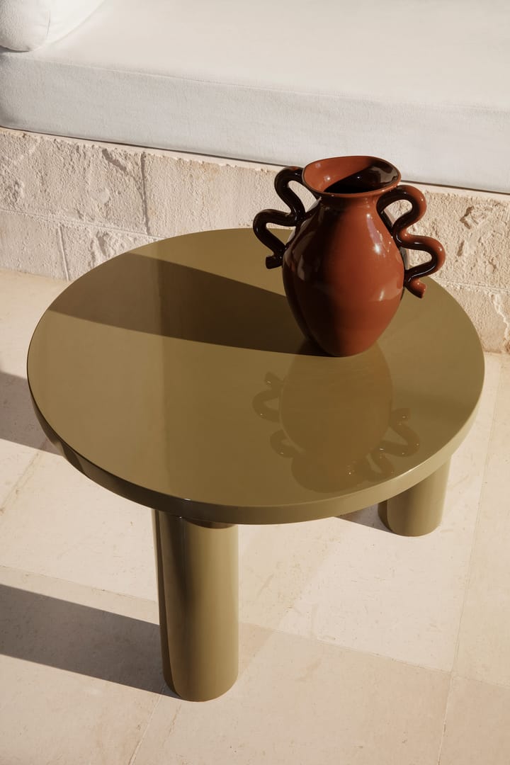 Post sohvapöytä pieni Ø65 cm, Oliivi Ferm Living