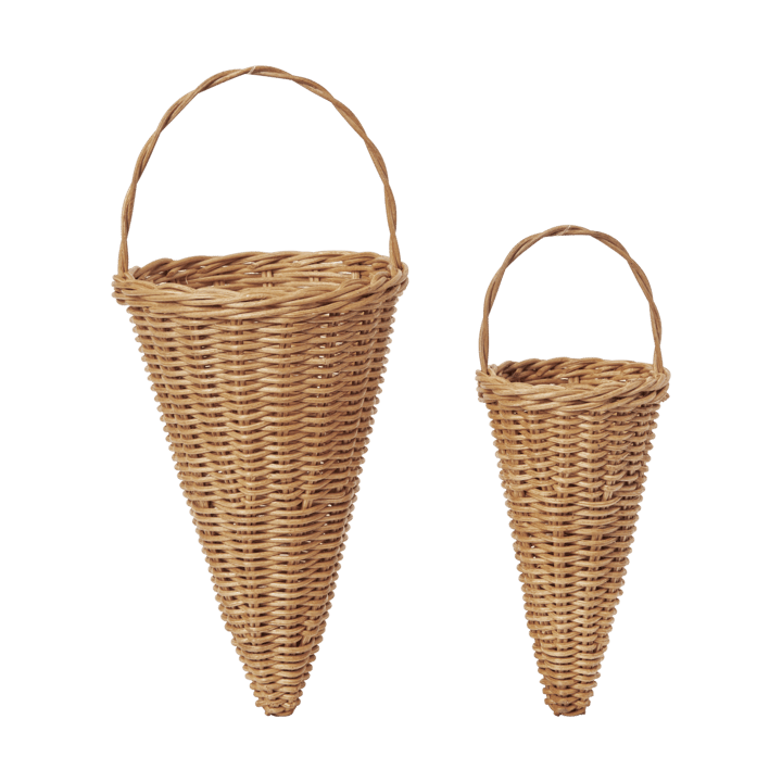 Punotut kartiot joulukoriste 18 cm - Natural - Ferm Living