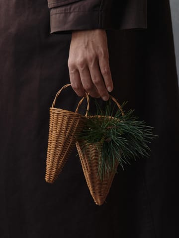 Punotut kartiot joulukoriste 18 cm - Natural - Ferm Living