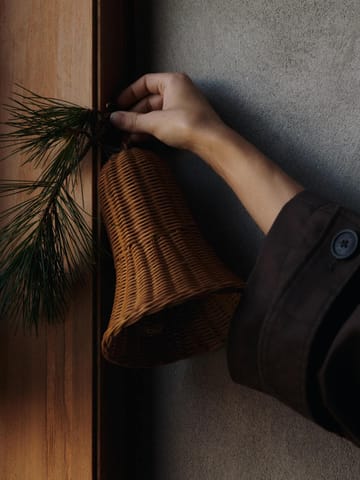 Punotut kellot joulukoriste 20 cm 2-pack - Natural - Ferm Living
