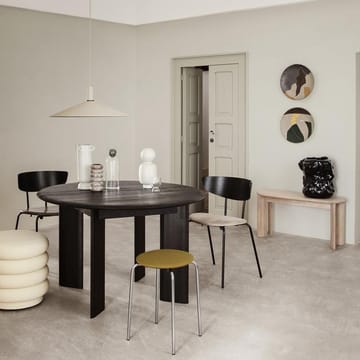 Pyöreä Bevel-ruokapöytä - Oak white oiled - Ferm Living