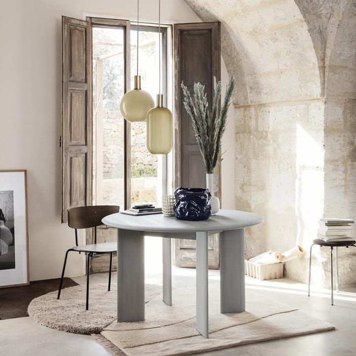 Pyöreä Bevel-ruokapöytä, Oak white oiled Ferm Living
