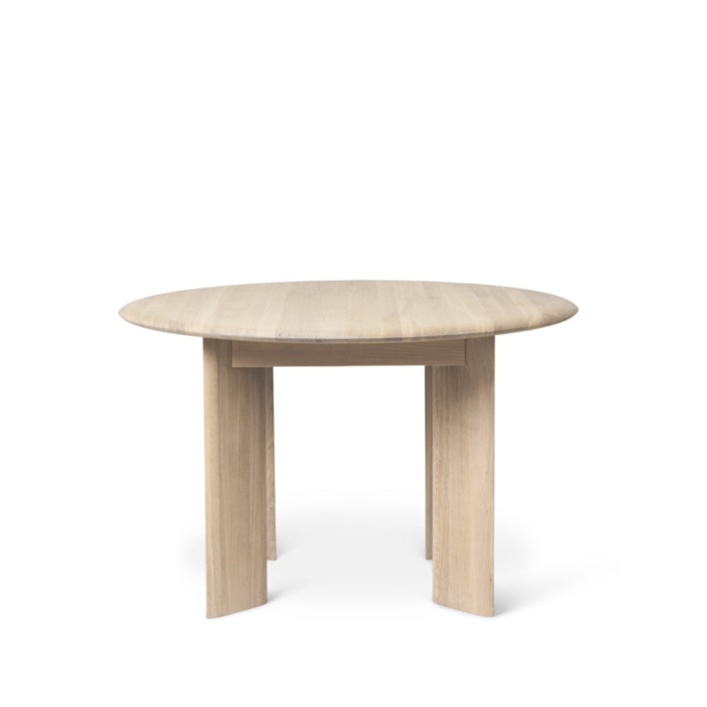 Ferm Living Pyöreä Bevel-ruokapöytä Oak white oiled
