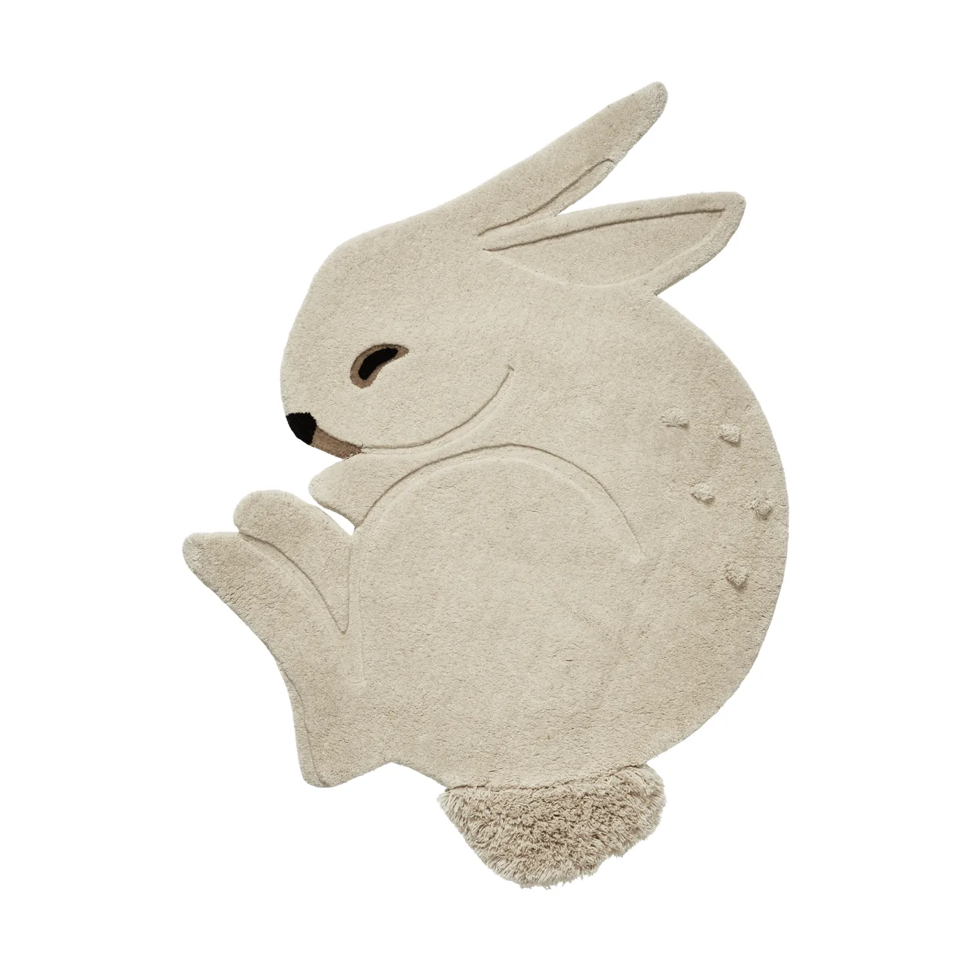 Rabbit tuftattu matto, Off-white, 88x120 cm Ferm Living