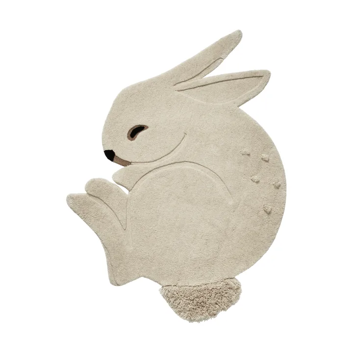 Rabbit tuftattu matto - Off-white, 88x120 cm - Ferm Living
