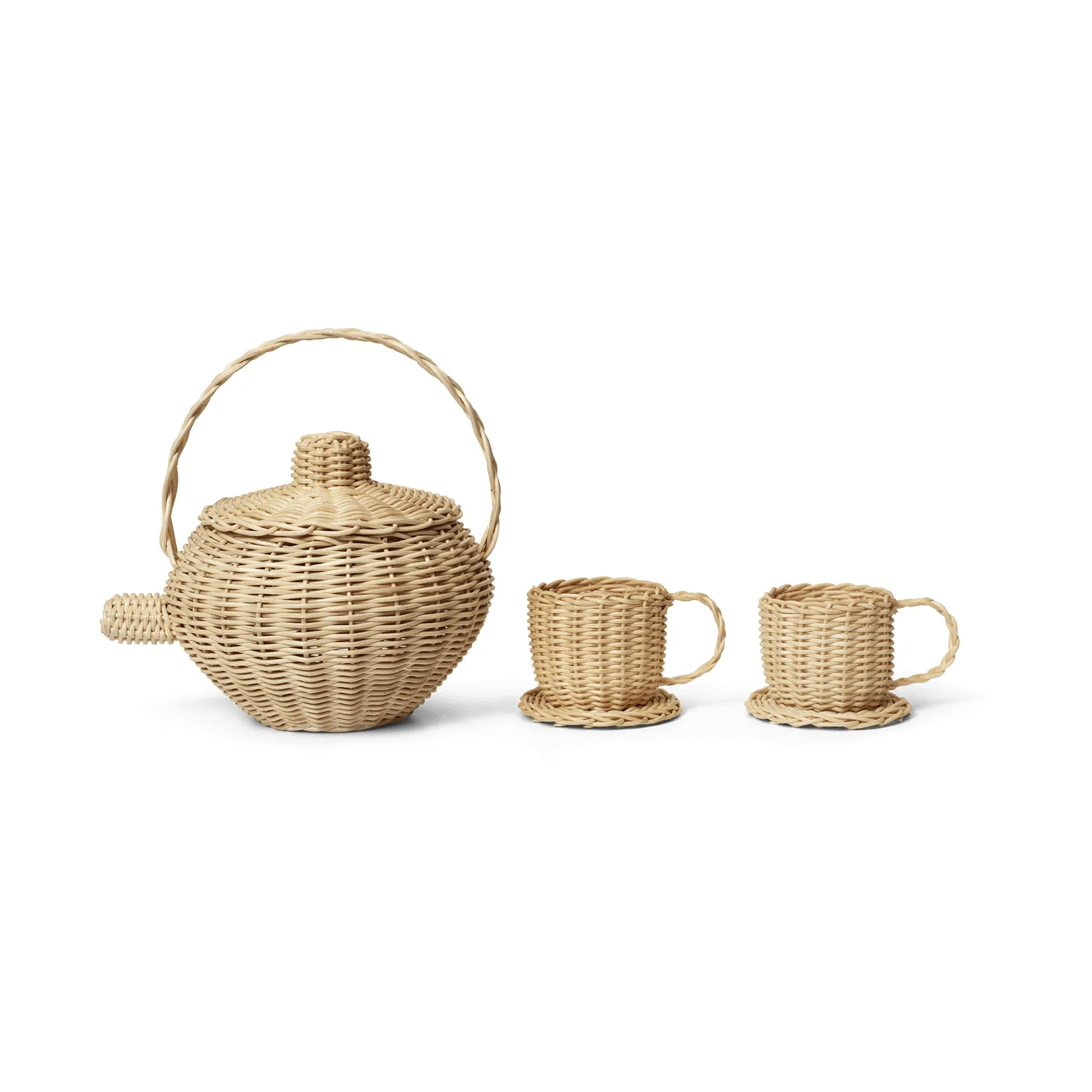 Rattan teeastiasto 3 osaa, Natural Ferm Living