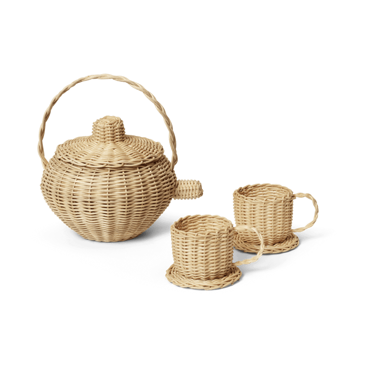 Rattan teeastiasto 3 osaa, Natural Ferm Living