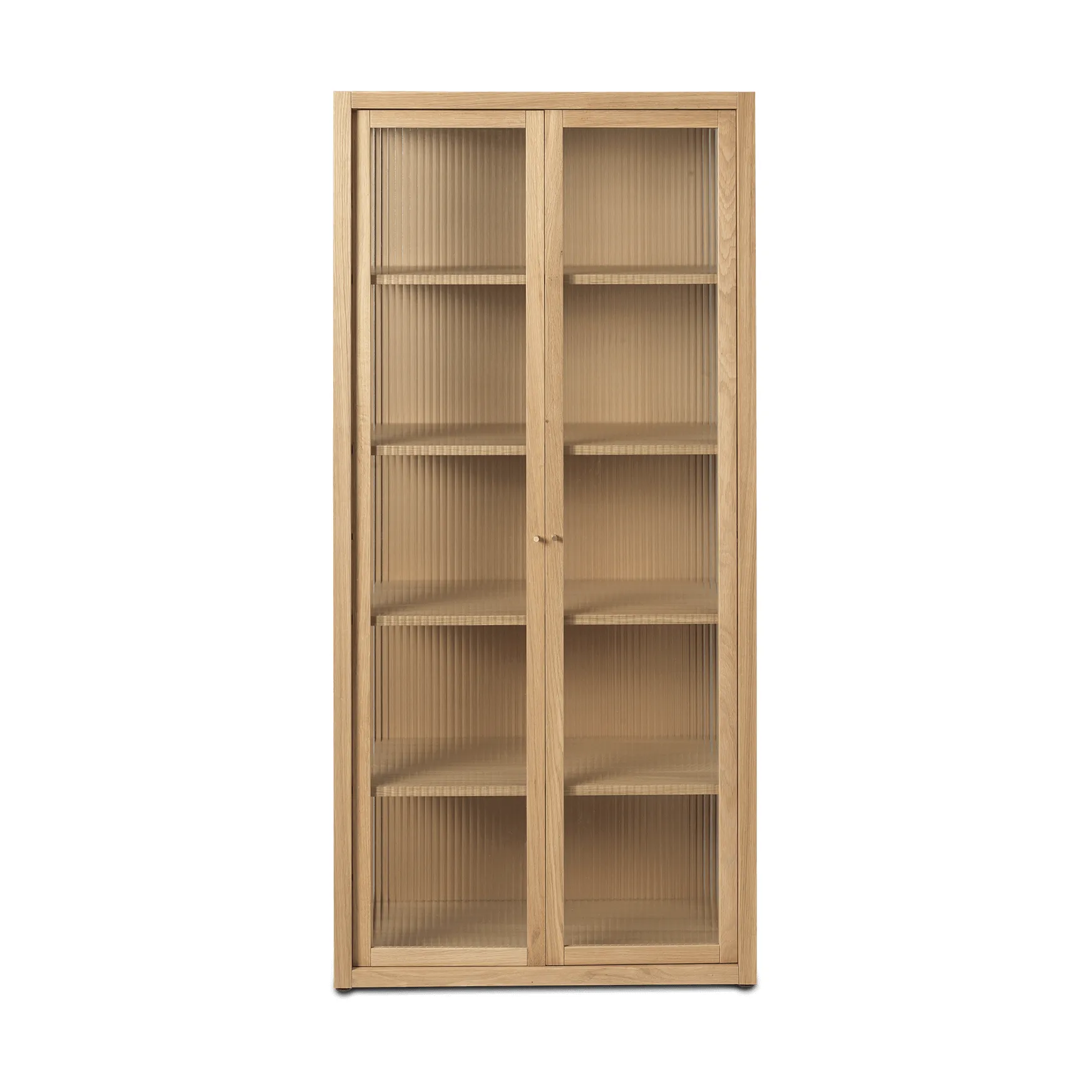 Reed vitriinikaappi 70x155 cm, Natural oak Ferm Living