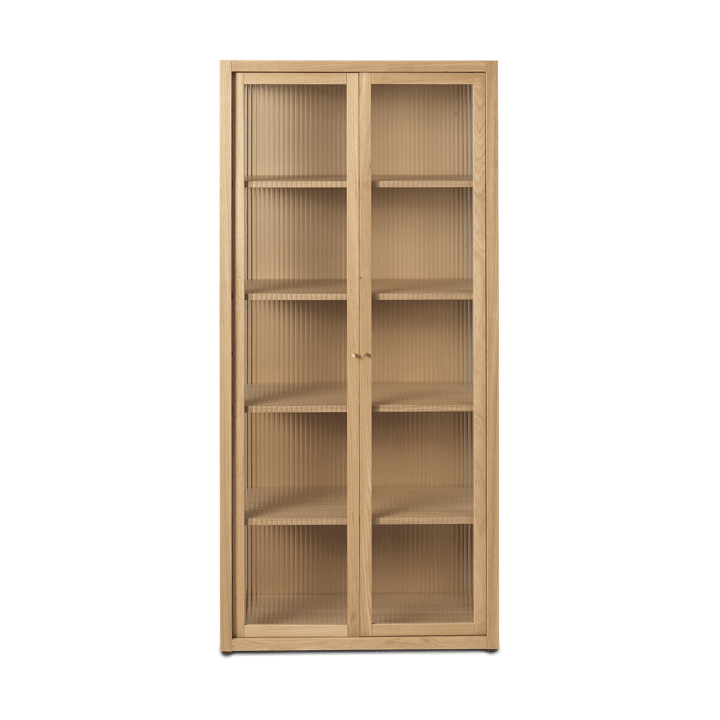 Reed vitriinikaappi 70x155 cm - Natural oak - Ferm Living