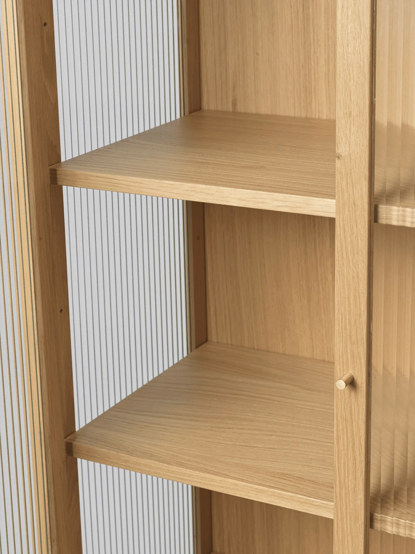 Reed vitriinikaappi 70x155 cm, Natural oak Ferm Living