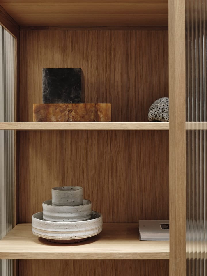 Reed vitriinikaappi 70x155 cm, Natural oak Ferm Living