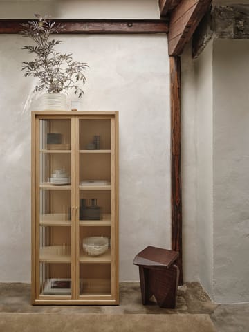Reed vitriinikaappi 70x155 cm - Natural oak - Ferm Living