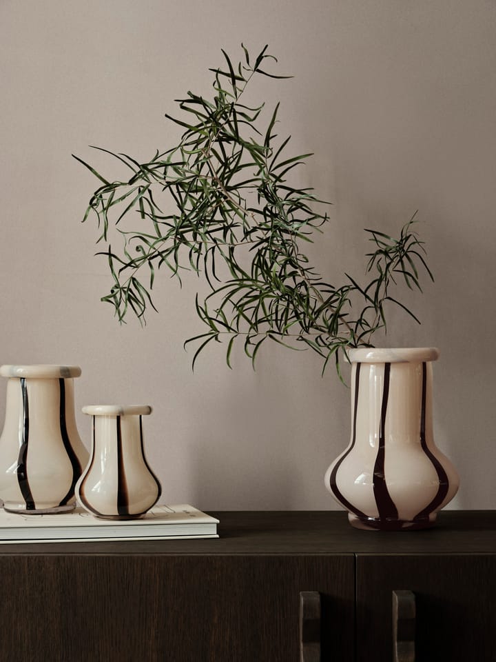 Riban maljakko 19 cm, Cream Ferm Living