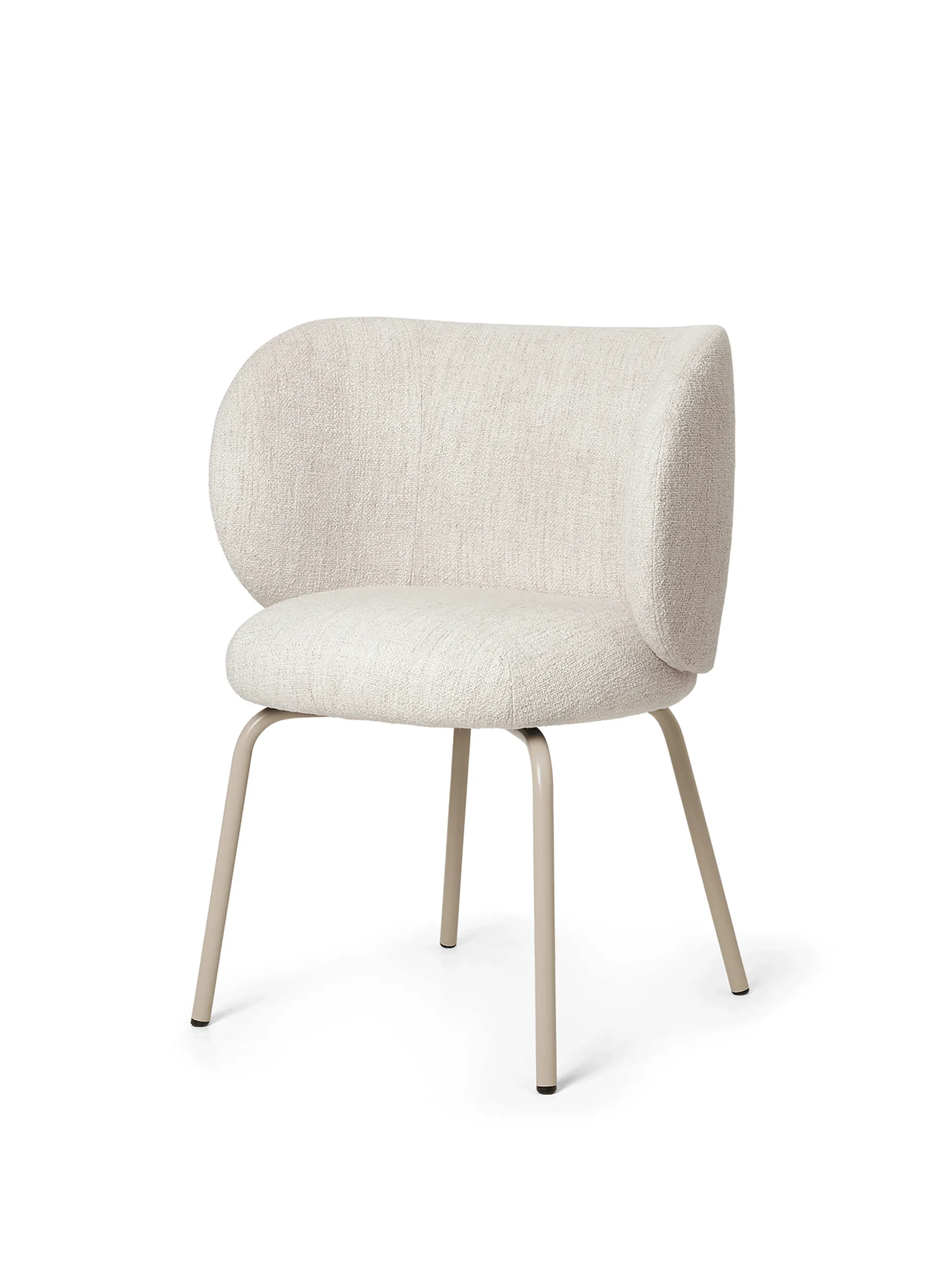 Rico dining chair bouclé, Off-white-cashmere Ferm Living