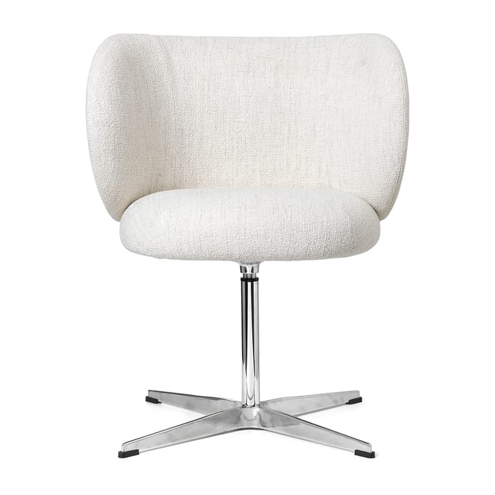 Rico dining chair swivel bouclé - Off-white - Ferm LIVING