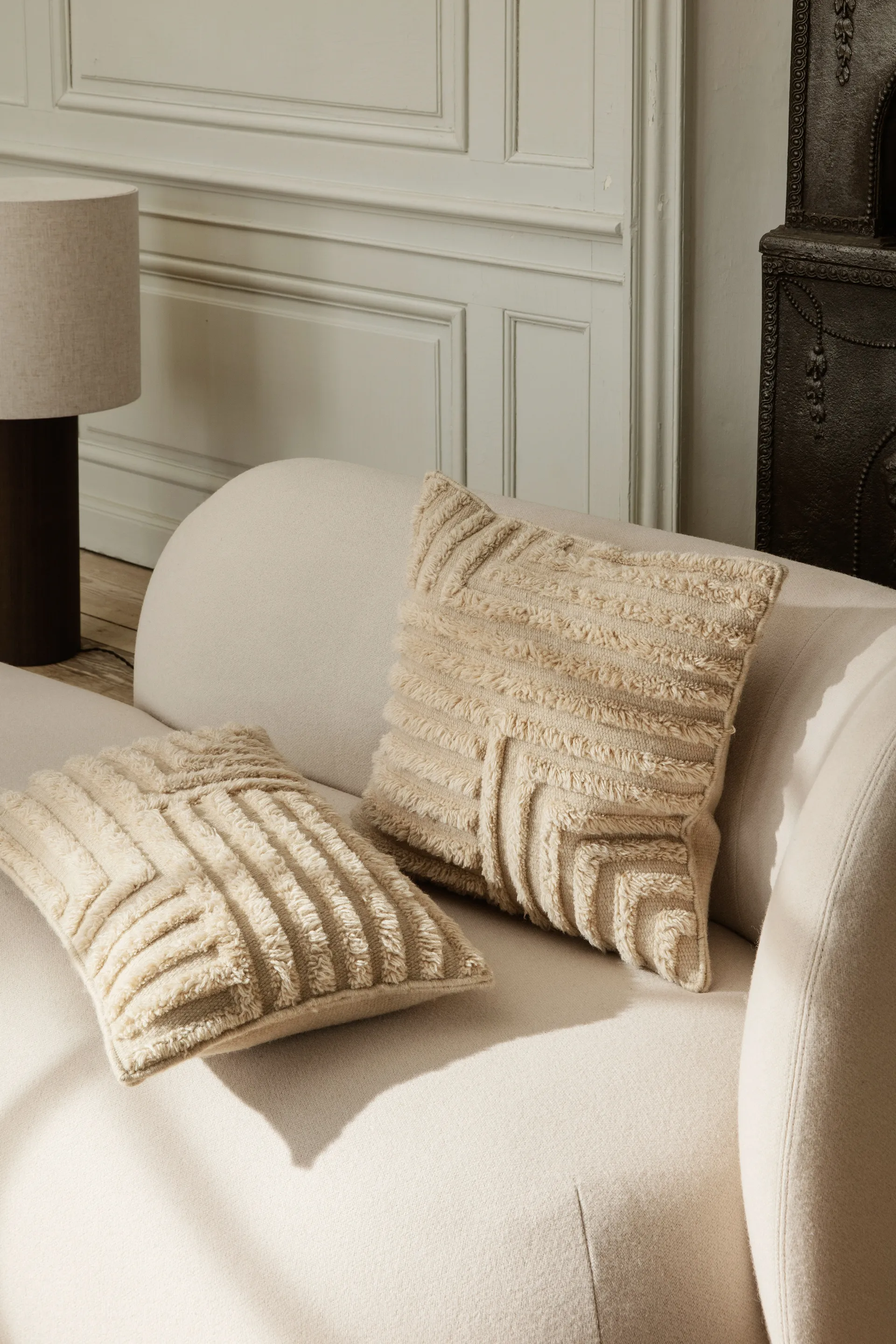 Rico divaani kivik oikea, Brushed offwhite Ferm Living