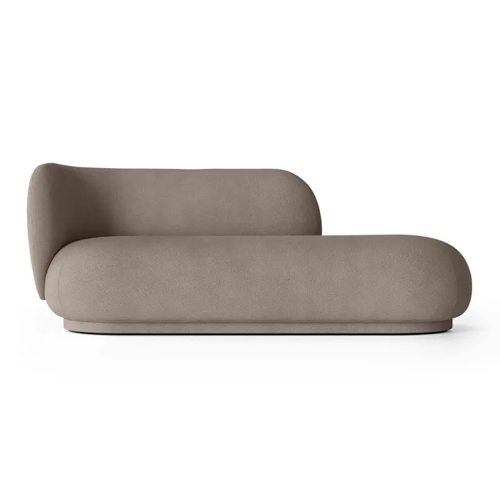 Rico divaani kivik vasen - Brushed warm grey - Ferm Living