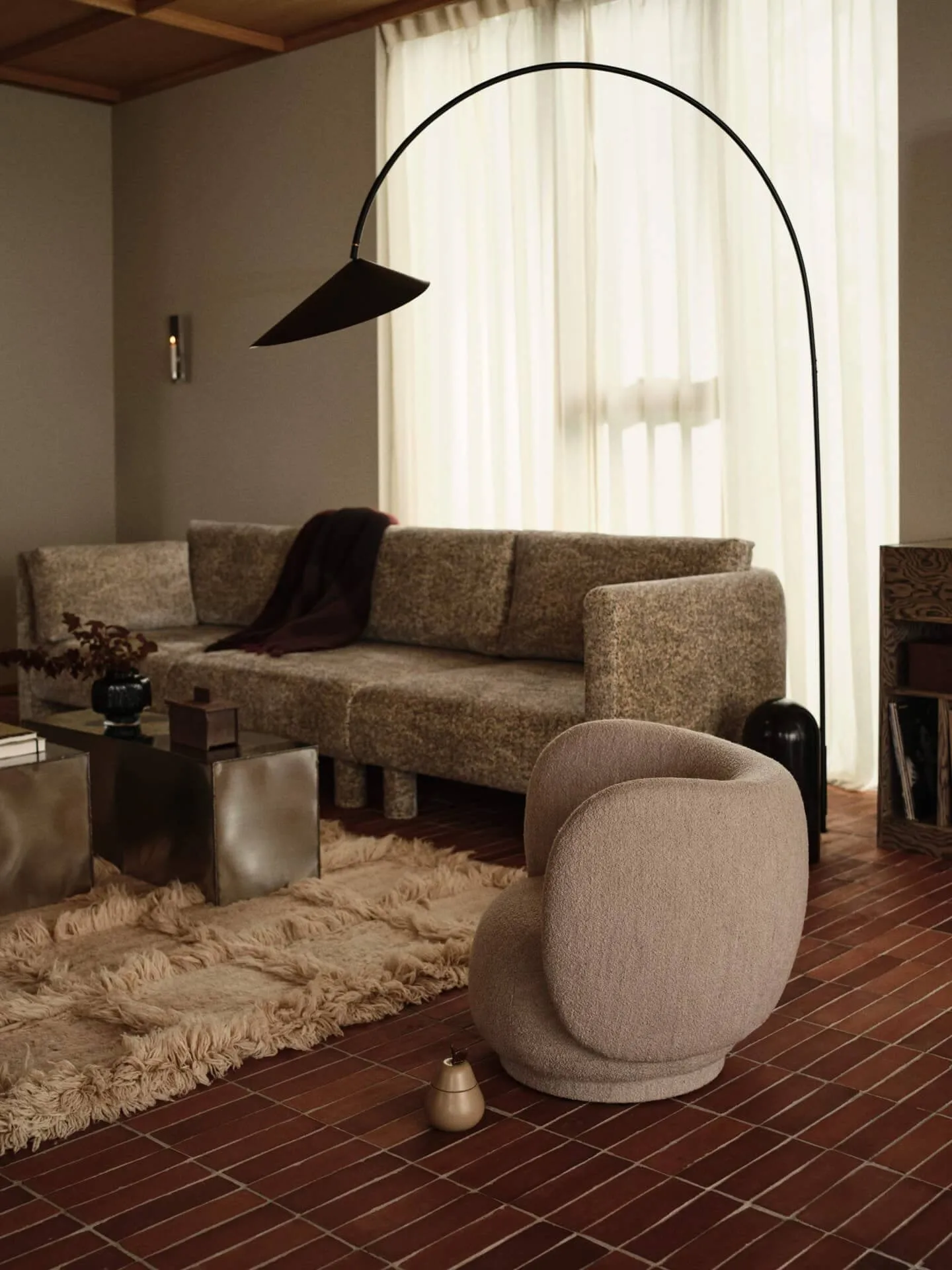Rico kids lounge chair nojatuoli, Luonnollinen Ferm Living