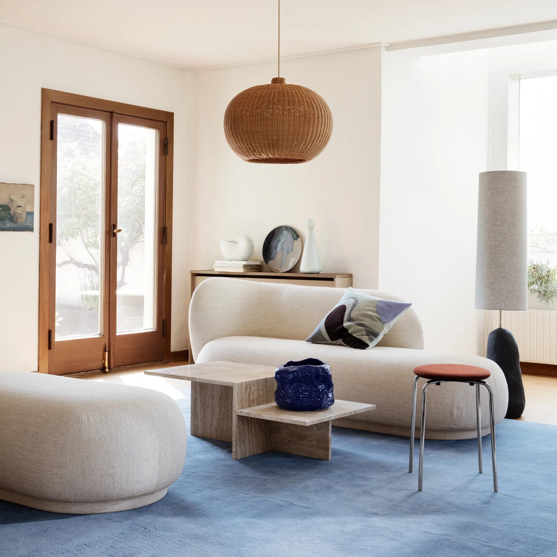 Rico leposohva, Bouclé offwhite Ferm Living