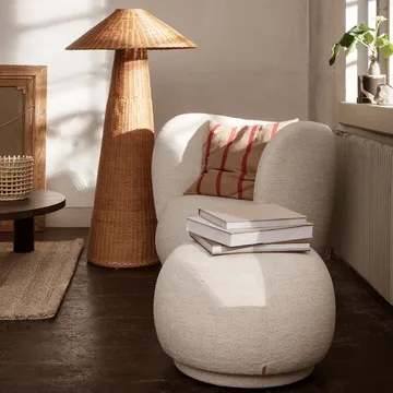 Rico lounge chair -nojatuoli - Brown, brushed - Ferm Living