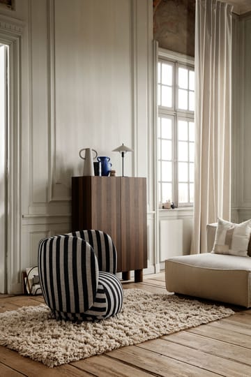 Rico lounge chair -nojatuoli - Louisiana sand black - Ferm Living