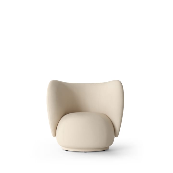 Rico lounge chair -nojatuoli - Offwhite, brushed - ferm LIVING
