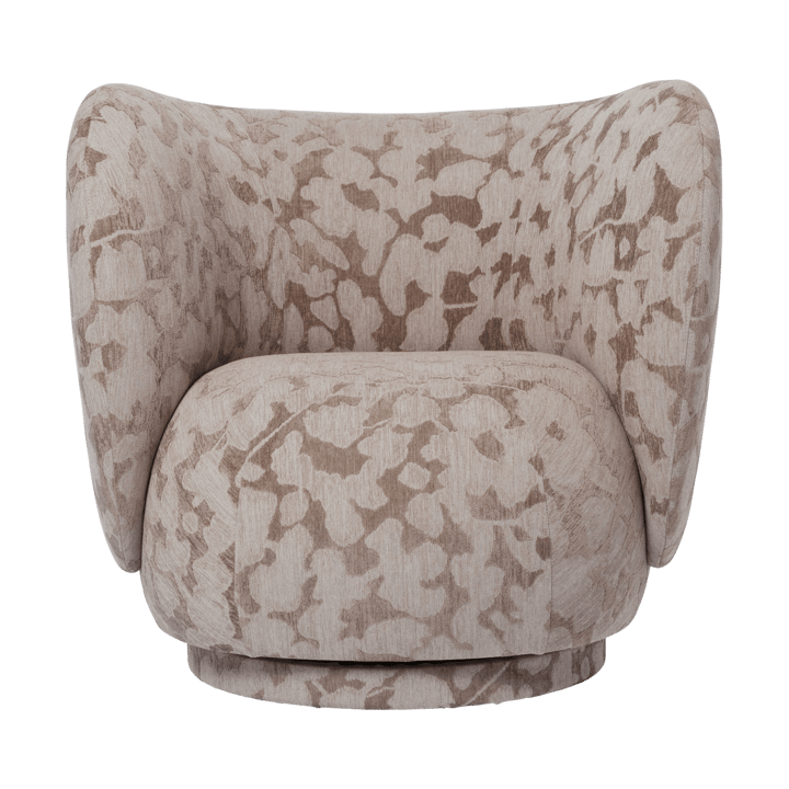 Rico lounge chair nojatuoli swivel - Cilla-Taupe - Ferm Living
