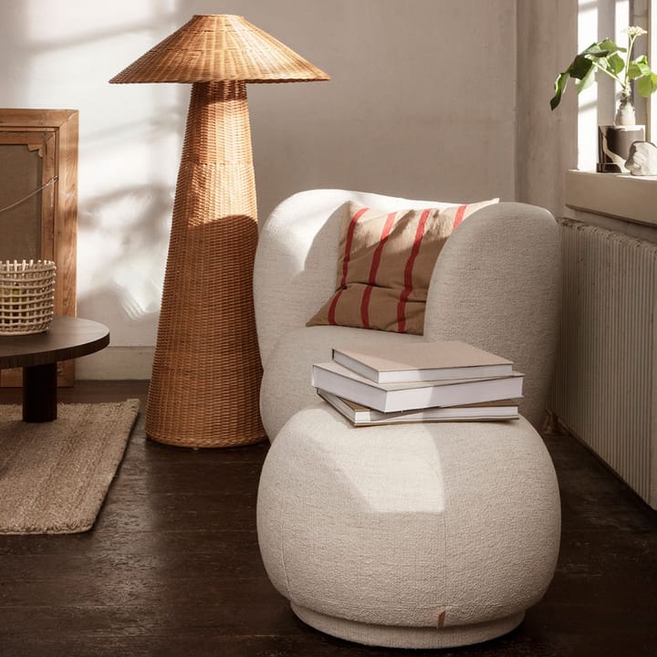 Rico lounge chair -nojatuoli, Warm grey, brushed Ferm Living