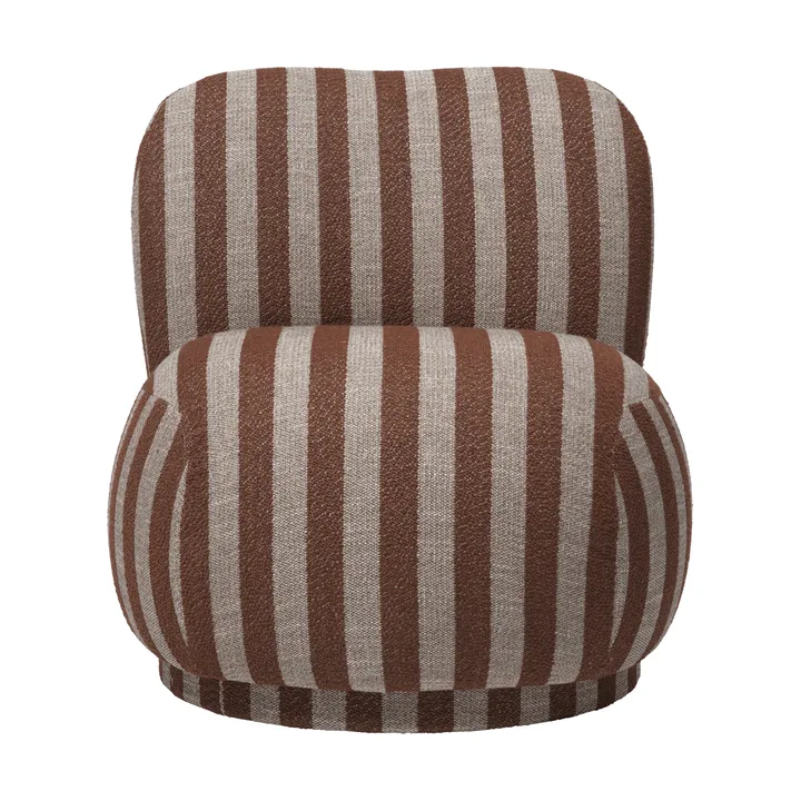 Rico lounge chair piccolo nojatuoli - Louisiana, Sand-chocolate - Ferm Living