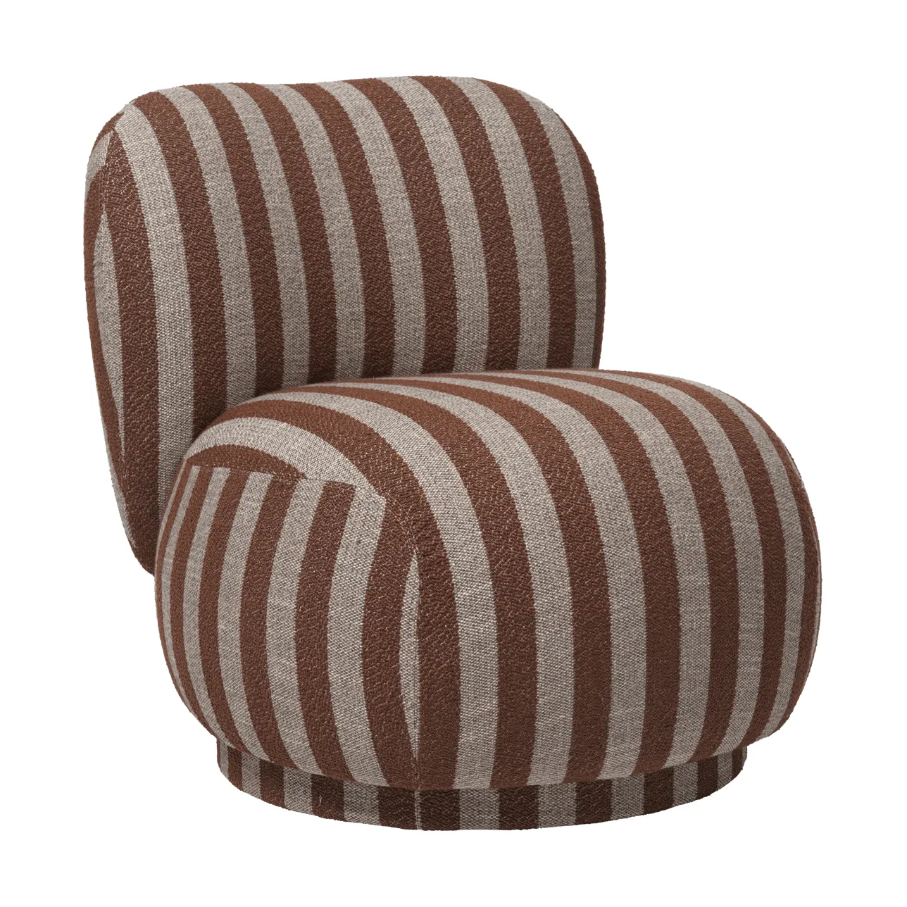Rico lounge chair piccolo nojatuoli, Louisiana, Sand-chocolate Ferm Living