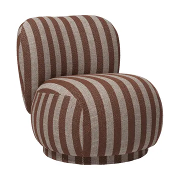 Rico lounge chair piccolo nojatuoli - Louisiana, Sand-chocolate - Ferm Living